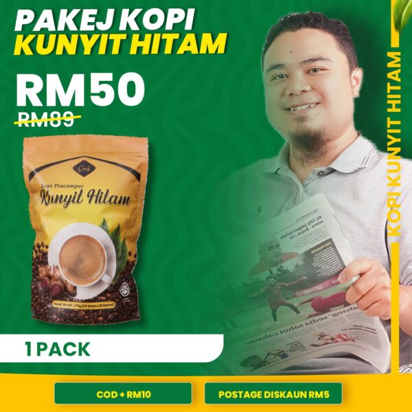 1x Kotak Kopi Kunyit Hitam